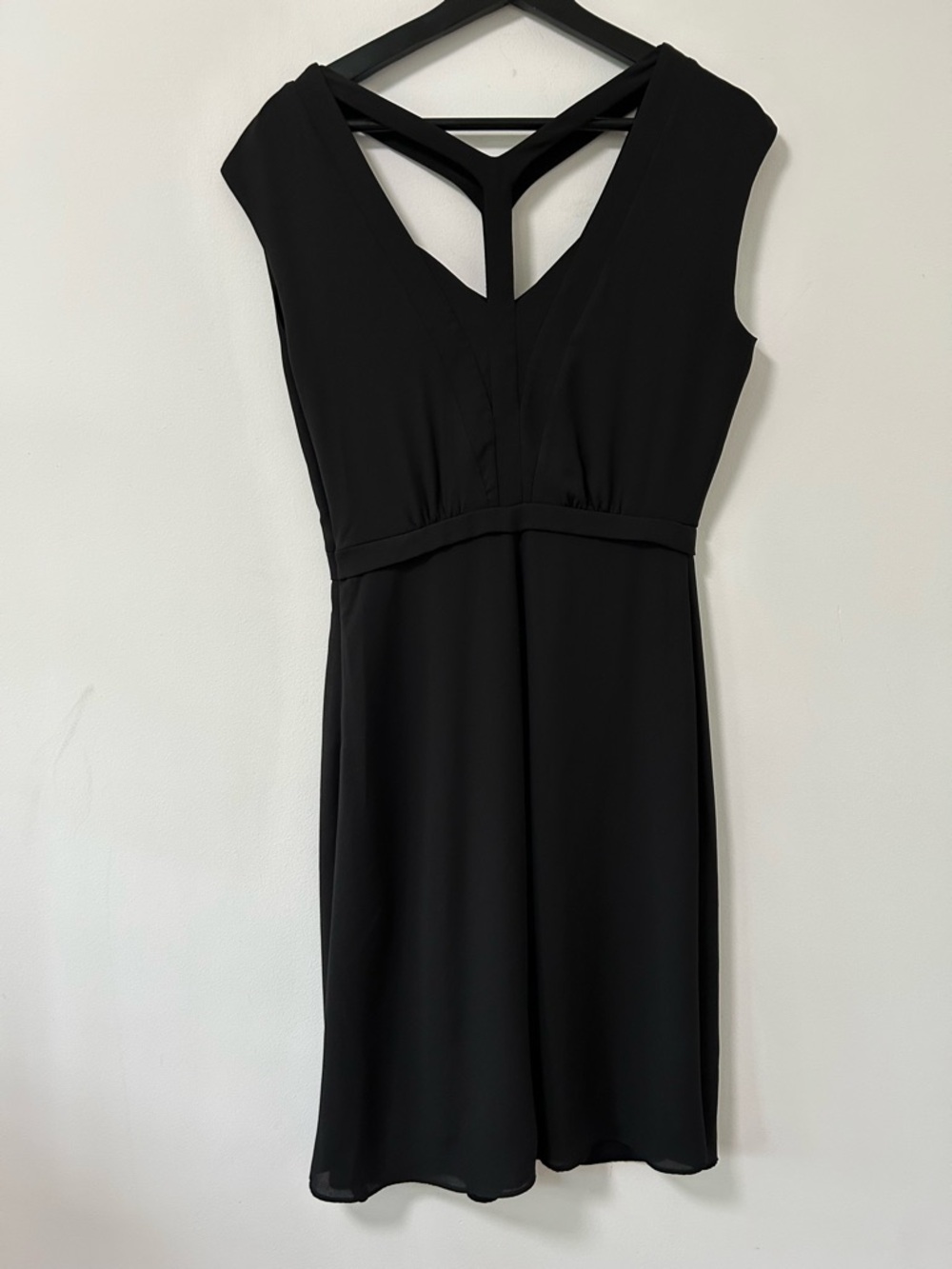 BCBGMaxAzria Black Mini Dress with Strappy Y-Back size 2 Katryn - Picture 3 of 11